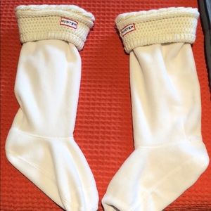 Pre-owned Hunter Fleece Rain Boot lining
